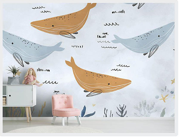 پوستر کودک نهنگ کارتونی کد BP1015