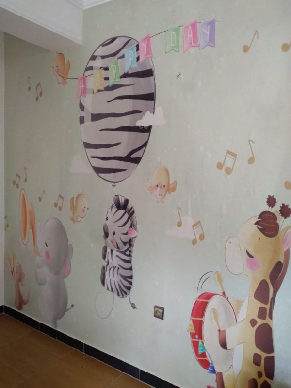 سفارش و اجرای پوستر دیواری اتاق کودک
