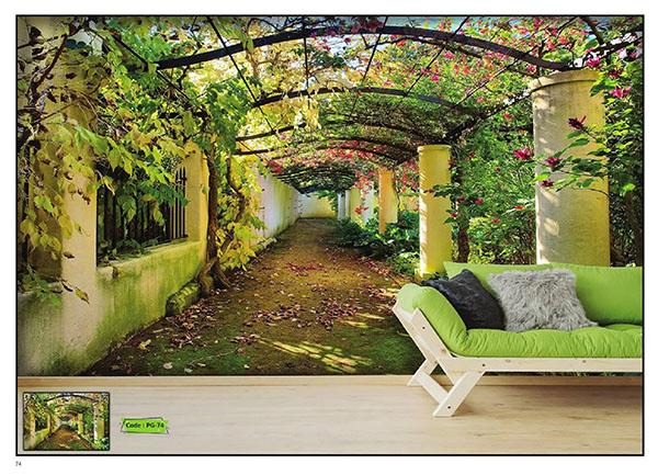 پوستر دیواری با طرح کوچه باغ کد PG-74